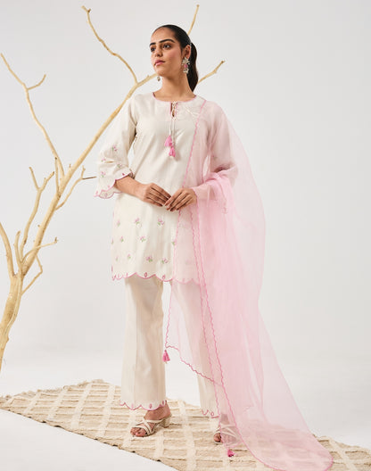 Dilzaah Flower Straight Suit