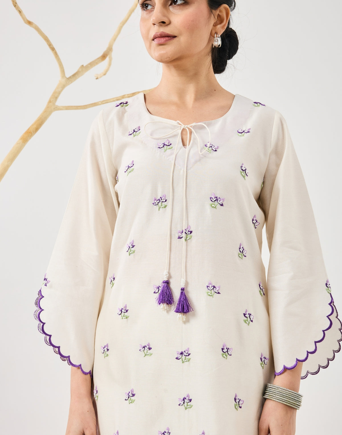 Dilzaah Flower Aline suit