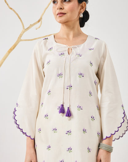 Dilzaah Flower Aline suit