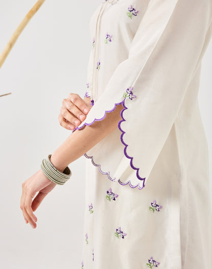 Dilzaah Flower Aline suit