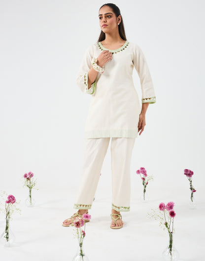 Dilzaah Co ord set with Cut Heart work