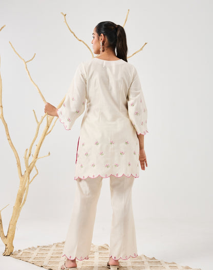 Dilzaah Flower Straight Suit