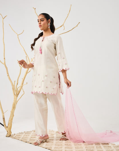 Dilzaah Flower Straight Suit