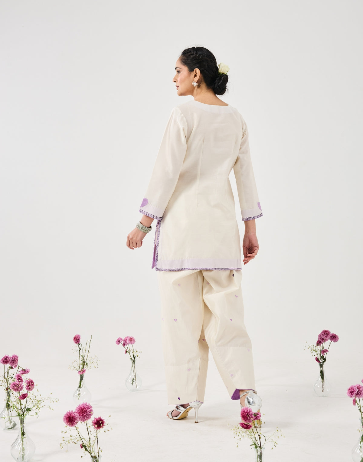 Dilzaah Farshi Salwar set with Solid Heart Embroidery