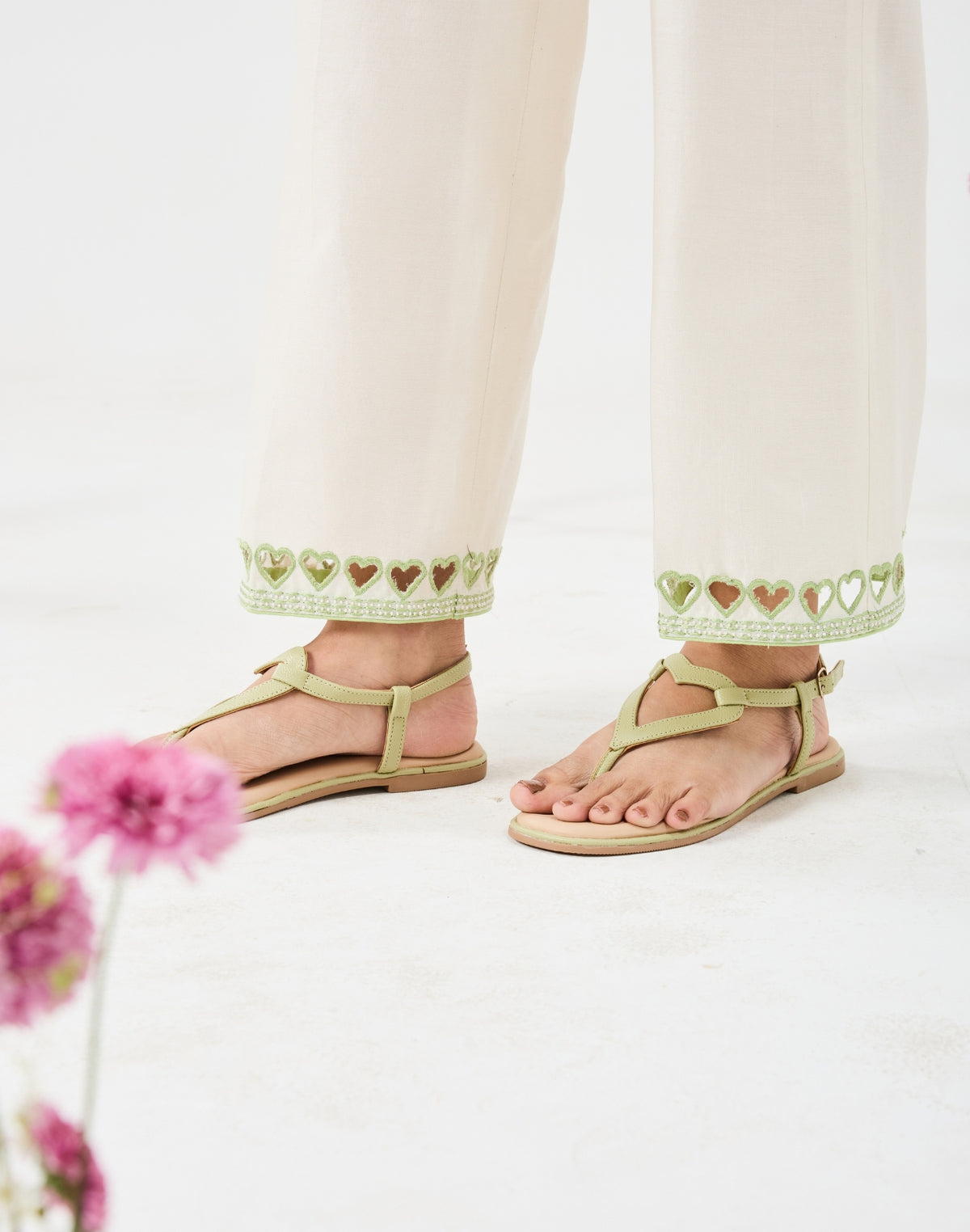 Dilzaah Co ord set with Cut Heart work