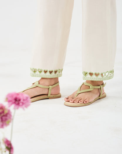 Dilzaah Co ord set with Cut Heart work
