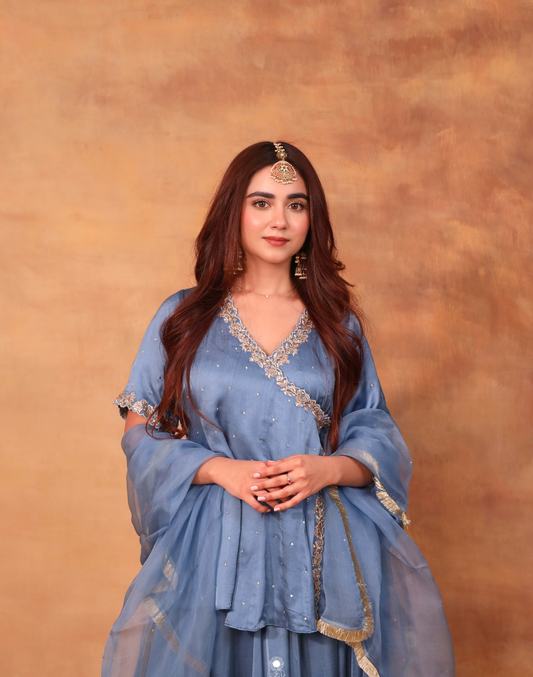 Nooraya Angrakha Lengha Set