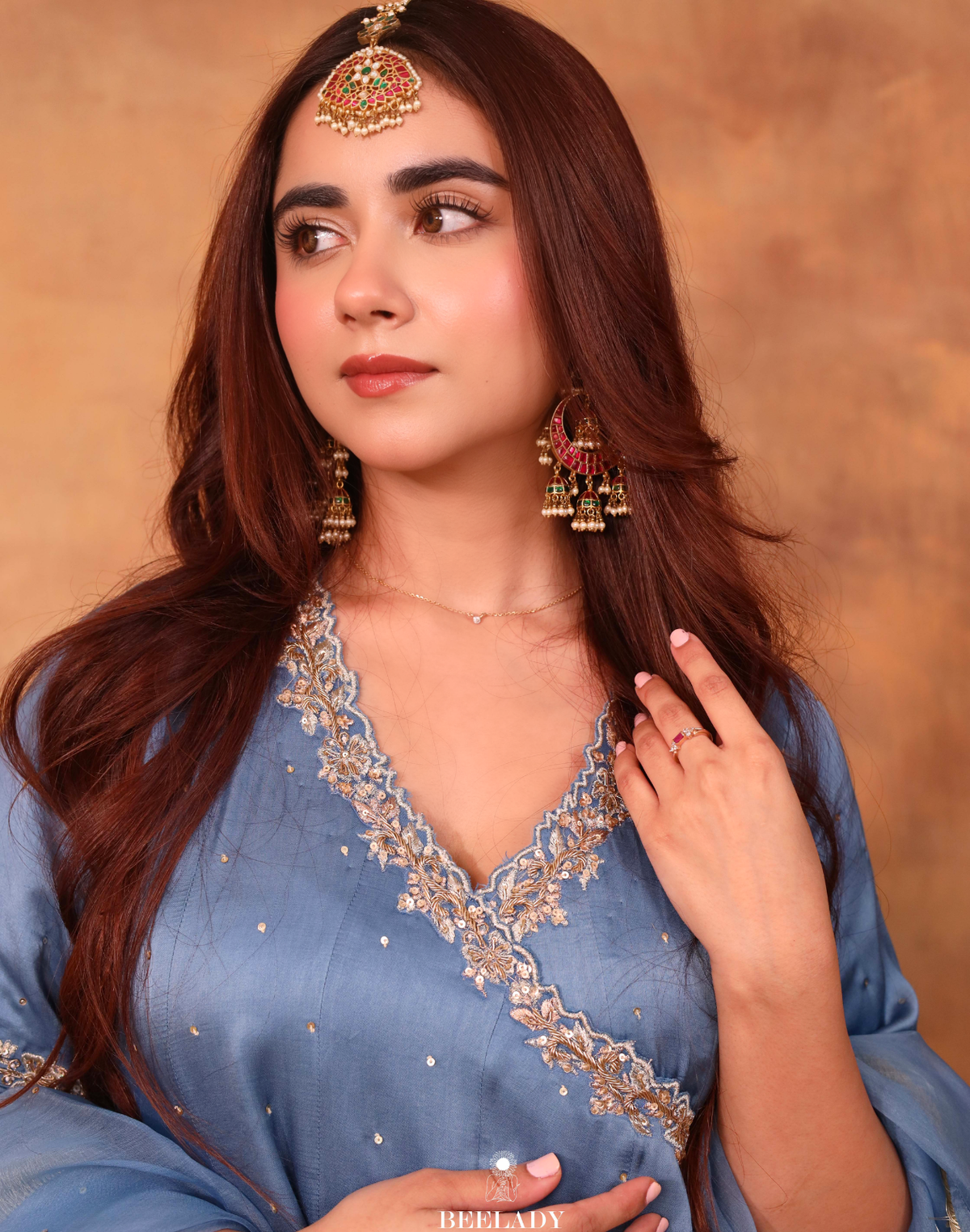 Nooraya Angrakha Lengha Set